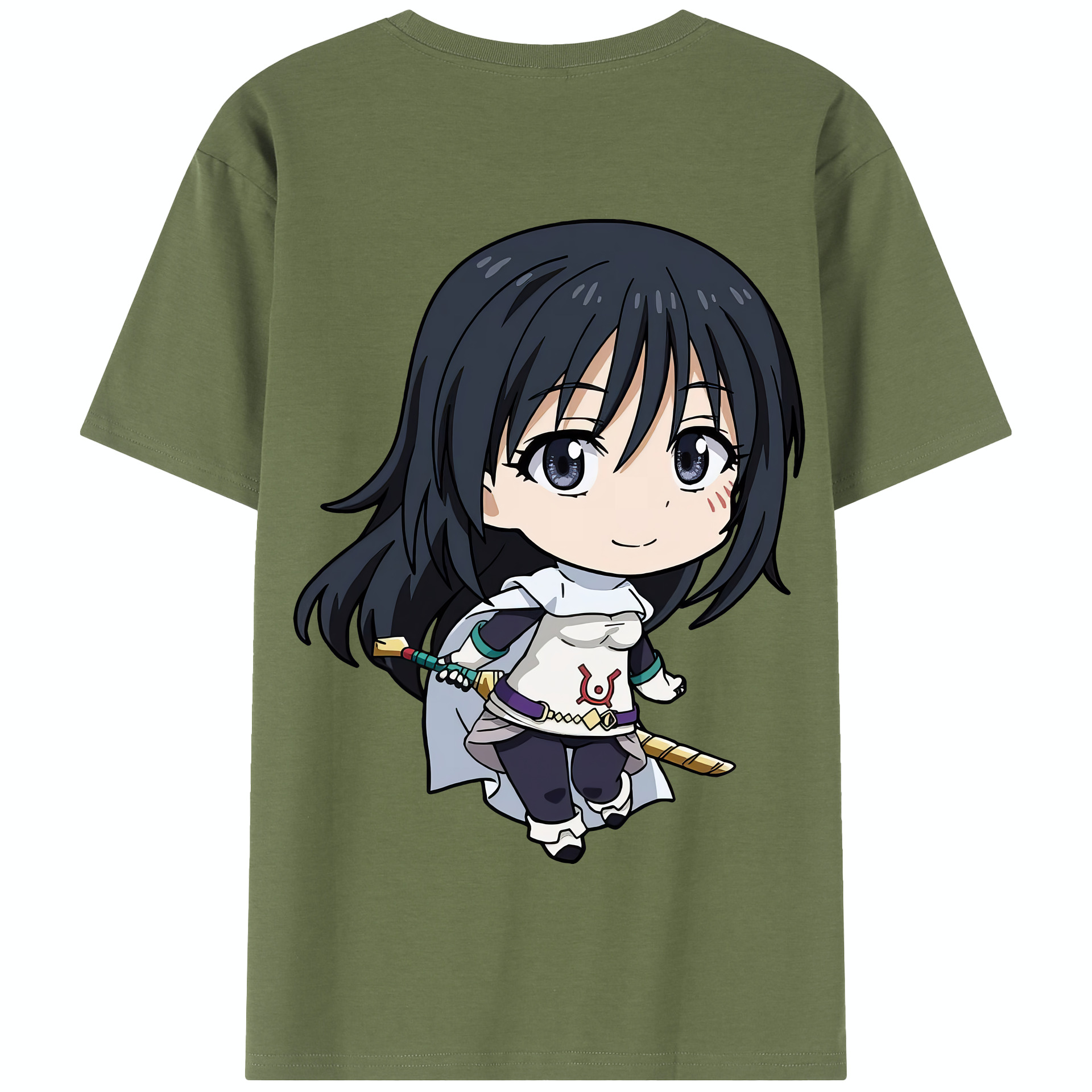 （画像用） 転スラ Regarding Reincarnated to Slime 綿100％半袖Tシャツ（背面プリント）